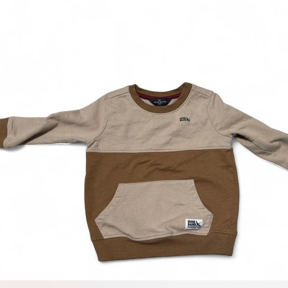 Eddie Bauer Kids Brown and Tan Sweatshirt Size 2T